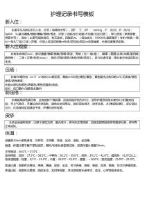 養老院護理記錄模板