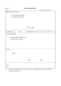 6.1.3項目領導帶班檢查記錄