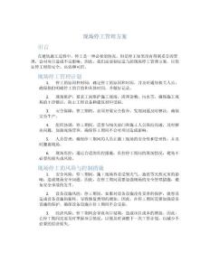 現場停工管理方案怎么寫