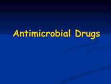抗生素英文课件精品 Antimicrobial Drugs(24p)