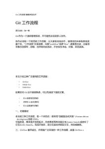 Git工作流程-Java開發Java經驗技巧