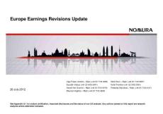 20120728-Nomura-Europe Earnings Revisions Update-120726