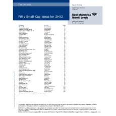 Merrill Lynch  Fifty Small-Cap Ideas for 2H12