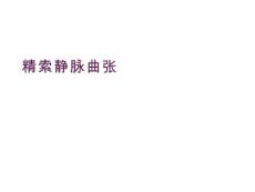 精索静脉曲张ppt课件