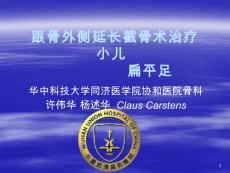 跟骨外侧延长截骨术治疗小儿扁平足概要课件