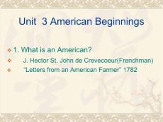 《英语国家社会与文化入门》Unit 3 American Beginnings(14P)