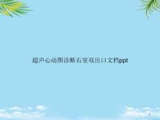 超声心动图诊断右室双出口课件