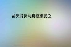 齿突骨折与寰枢椎脱位课件