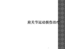 肩关节运动损伤治疗课件