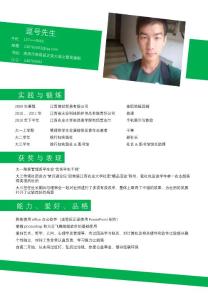 個(gè)性簡(jiǎn)歷綠斜體_最新簡(jiǎn)歷模版下載