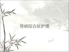 肾病综合征护理