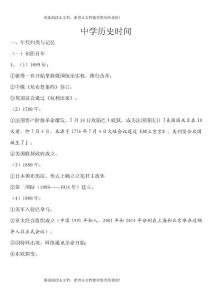 巧記中學歷史時間