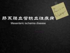 肠系膜血管缺血性疾病-课件