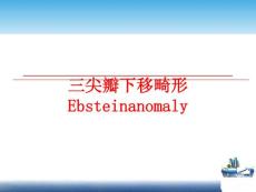 三尖瓣下移畸形Ebsteinanomaly课件