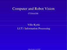 computer and robot vision