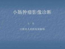小肠肿瘤影像诊断学课件