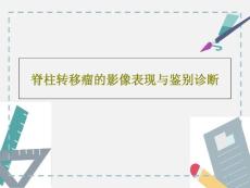 脊柱转移瘤的影像表现与鉴别诊断课件