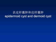 表皮样囊肿和皮样囊肿的影像学鉴别医疗诊断课件