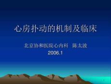 心房扑动的机制及临床ppt课件
