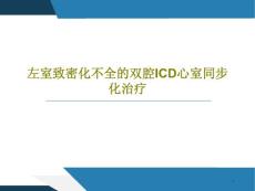 左室致密化不全的双腔ICD心室同步化治疗课件