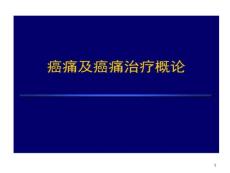癌痛和癌痛治疗课件