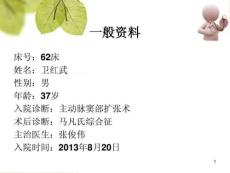 马凡氏综合征护理查房课件