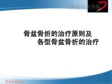 骨盆骨折的治疗原则及各型骨盆骨折的治疗课件