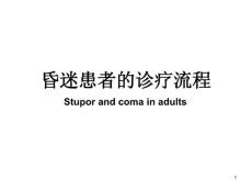 昏迷讲稿课件