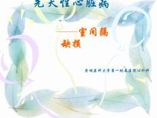 先天性心脏病室间隔缺损护理查房课件