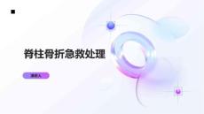 脊柱骨折急救处理
