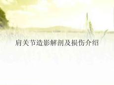 肩关节造影解剖及损伤介绍