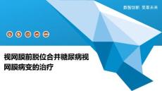 视网膜前脱位合并糖尿病视网膜病变的治疗