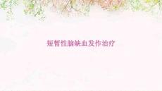 短暂性脑缺血发作治疗
