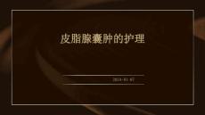 皮脂腺囊肿的护理ppt