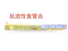 反流性食管炎课件