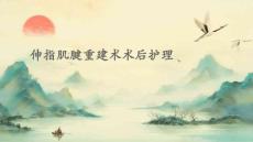 伸指肌腱重建术术后护理ppt
