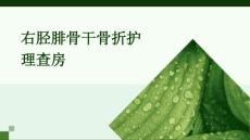 右胫腓骨干骨折护理查房PPT