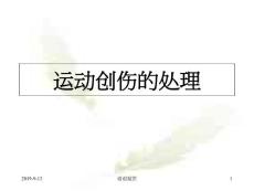 运动创伤的处理课件