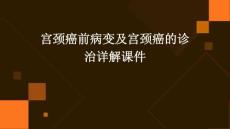 宫颈癌前病变及宫颈癌的诊治详解课件