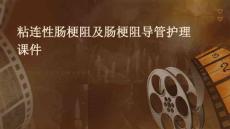 粘连性肠梗阻及肠梗阻导管护理课件