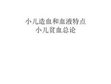 小儿贫血总论课件
