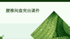 腰椎间盘突出课件