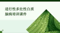 进行性多灶性白质脑病培训课件