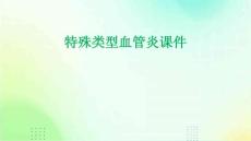 特殊类型血管炎课件