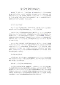 貨幣資金風險管理