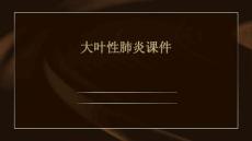 大叶性肺炎课件