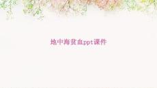 地中海贫血PPT课件