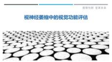 视神经萎缩中的视觉功能评估