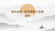 颅内血肿-急性硬膜下血肿课件