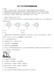山東省惠民縣聯(lián)考2022年中考物理模試卷含解析